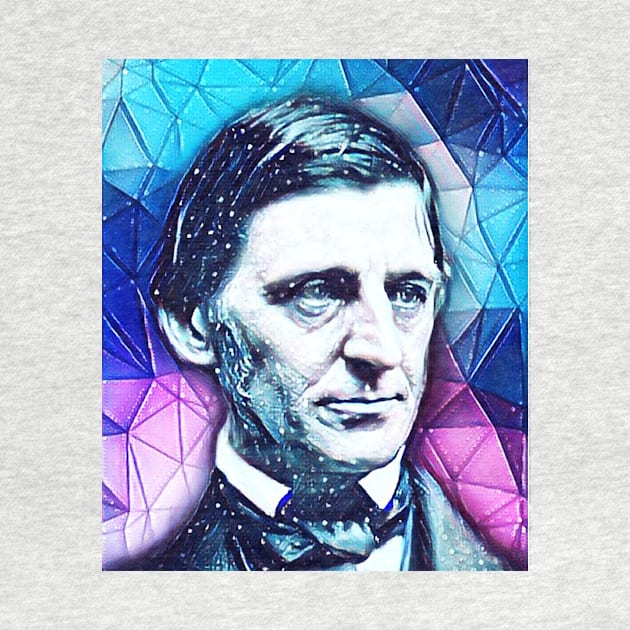 Ralph Waldo Emerson Snowy Portrait | Ralph Waldo Emerson Artwork 5 by JustLit